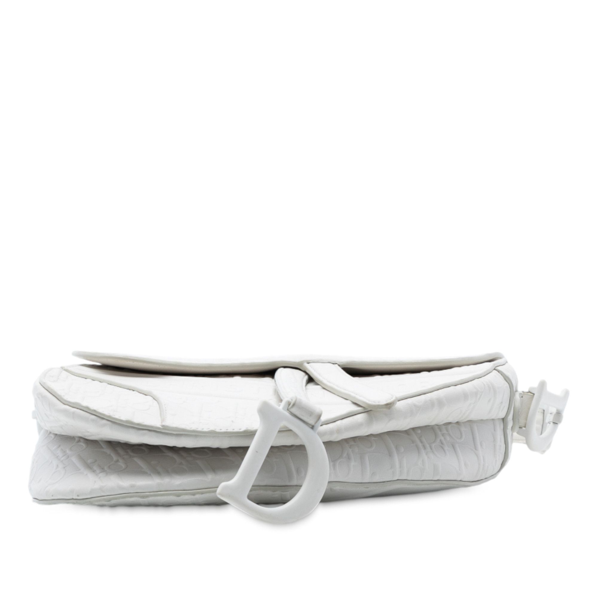Dior Dior Oblique Embossed Calfskin Saddle Bag Size ONE SIZE - 3 Thumbnail