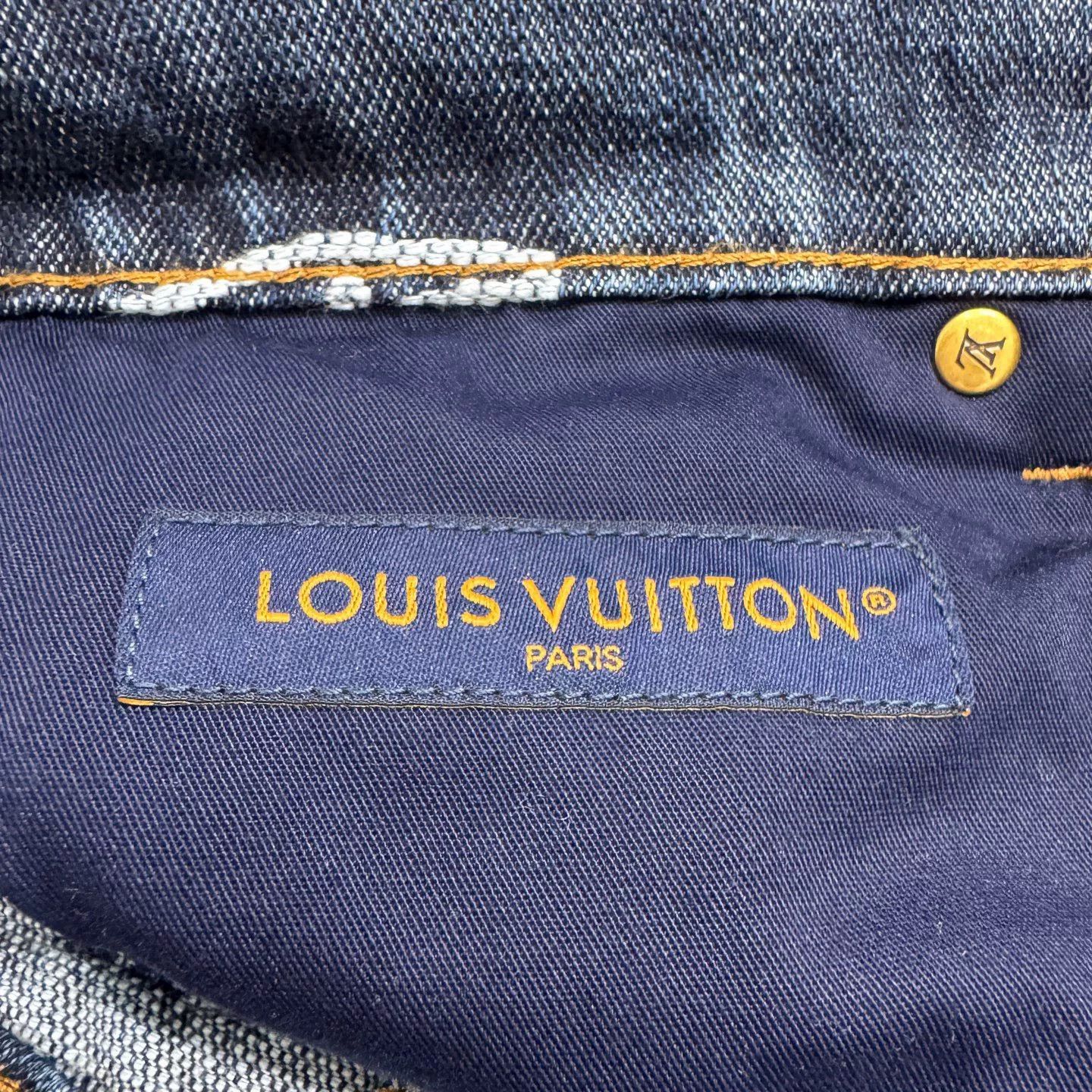 Louis Vuitton louis vuitton fw25 cloud pattern denim pants Size US 29 - 4 Thumbnail