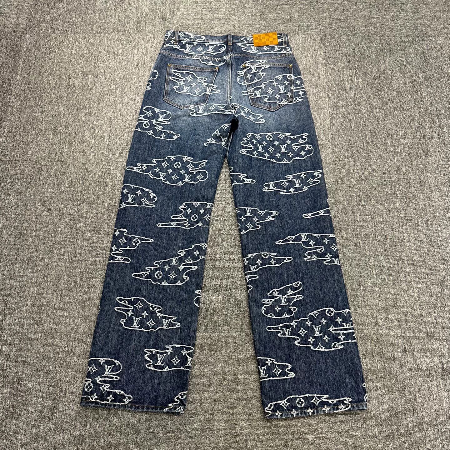 Louis Vuitton louis vuitton fw25 cloud pattern denim pants Size US 29 - 2 Thumbnail