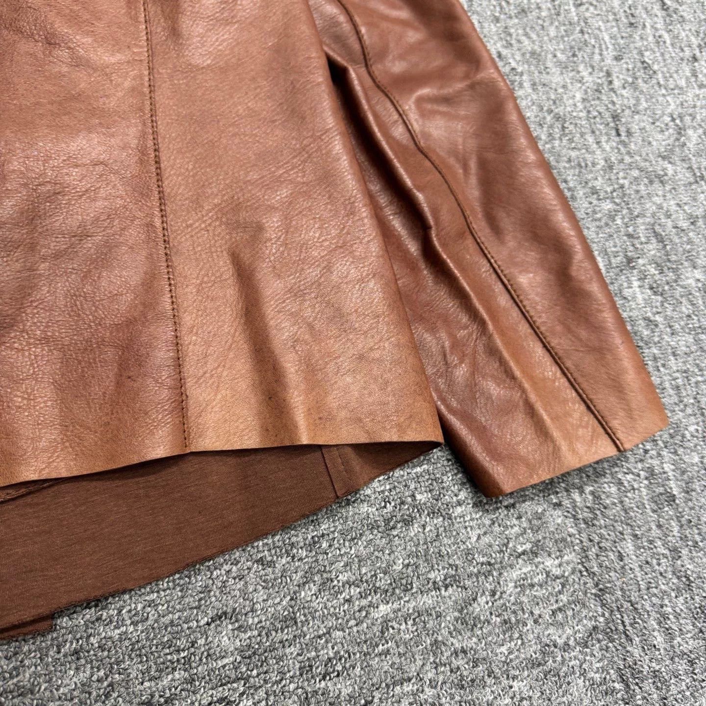 Giorgio Armani Giorgio Armani Leather Trench Coat Size 50 Size US L / EU 52-54 / 3 - 9 Thumbnail