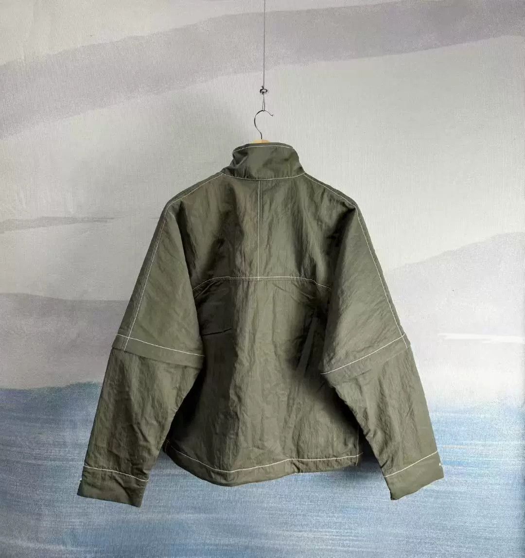 Dior dior olive green half-zip windbreaker jacket Size US L / EU 52-54 / 3 - 3 Thumbnail
