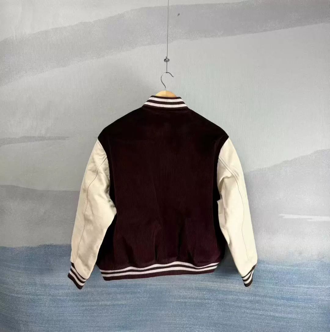 Celine celine burgundy corduroy baseball jacket Size US S / EU 44-46 / 1 - 3 Thumbnail