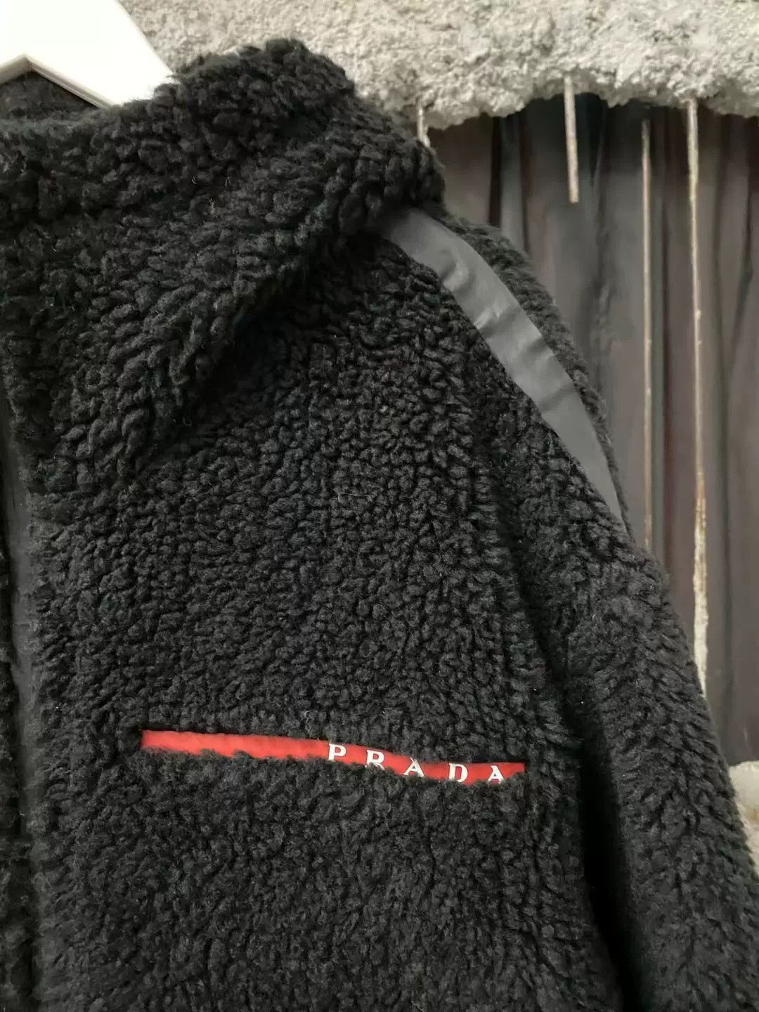 Prada prada teddy zip jacket in black Size XS / US 0-2 / IT 36-38 - 4 Thumbnail
