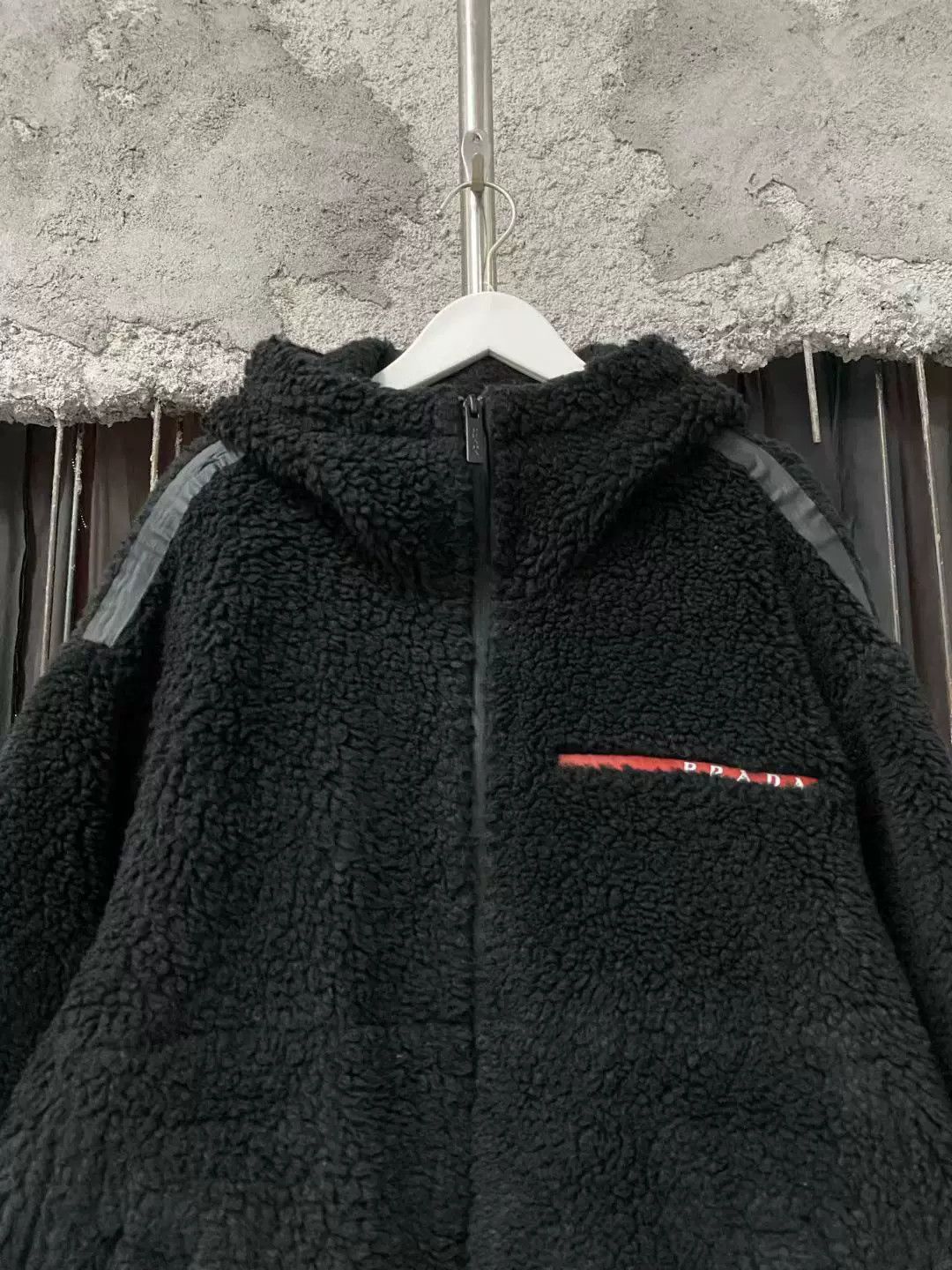 Prada prada teddy zip jacket in black Size XS / US 0-2 / IT 36-38 - 3 Thumbnail