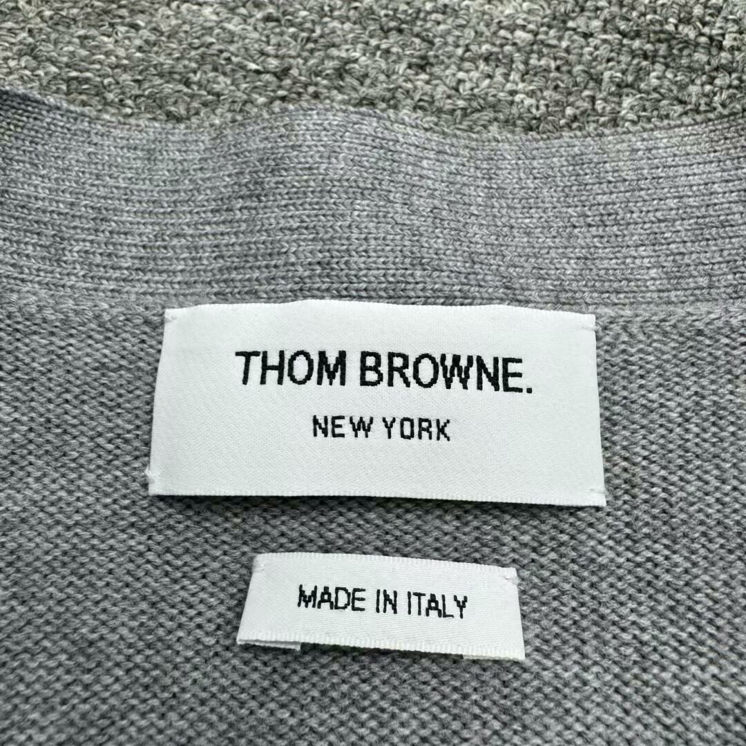 Thom Browne thom browne striped knit wool cardigan Size US L / EU 52-54 / 3 - 2 Thumbnail