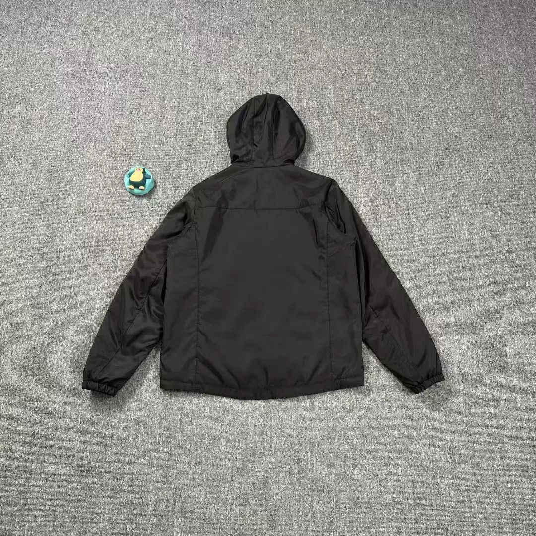 Prada prada black hooded cotton jacket size 52 Size US L / EU 52-54 / 3 - 3 Thumbnail