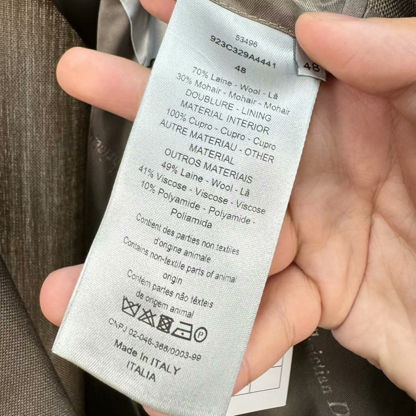 Dior dior double-breasted wool coat in coffee color Size US L / EU 52-54 / 3 - 6 Thumbnail