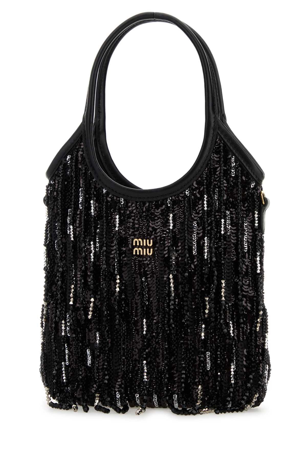 Miu Miu Embellished Fabric Handbag Size ONE SIZE - 2 Thumbnail