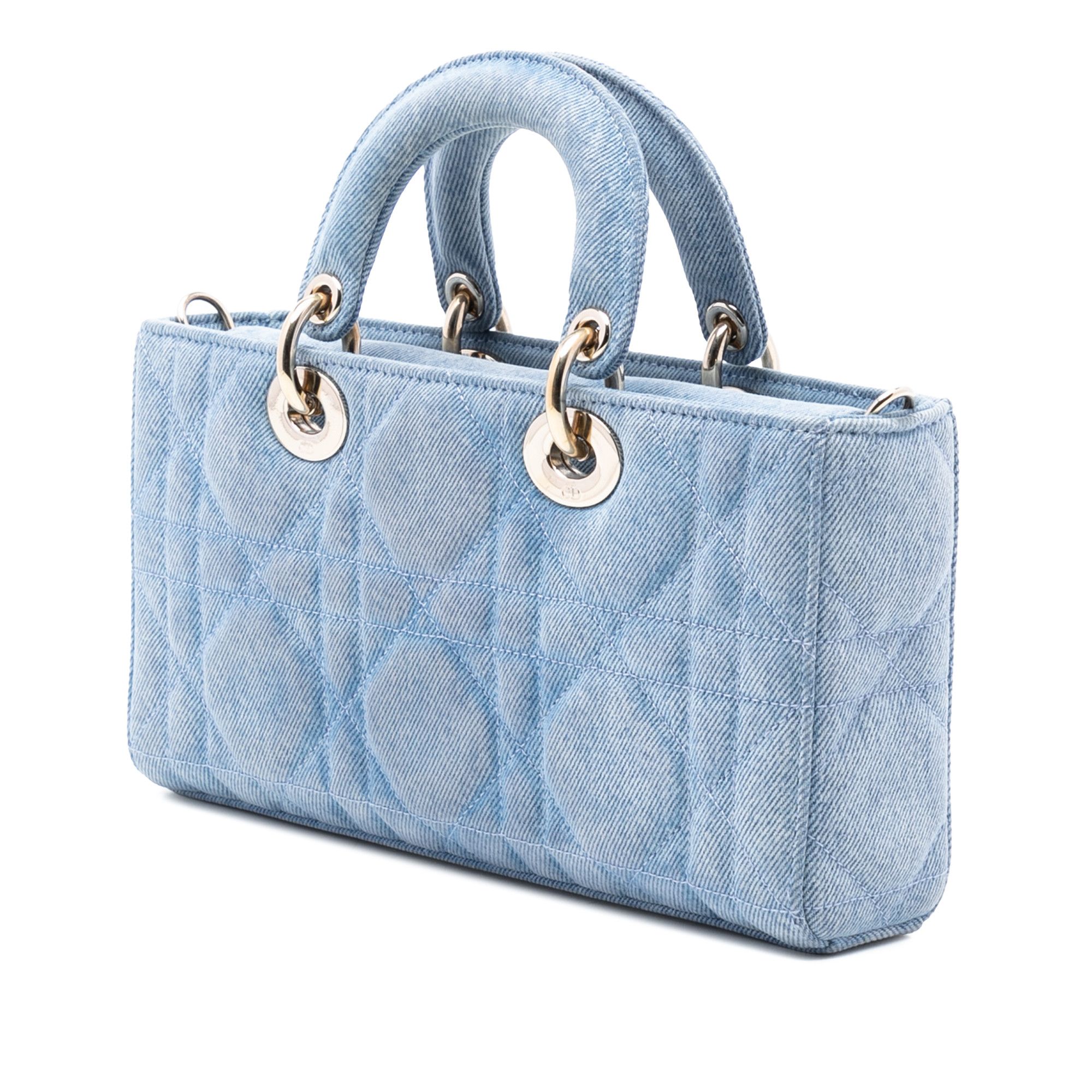Dior Dior Medium Denim Macrocannage Lady D Joy Size ONE SIZE - 2 Thumbnail