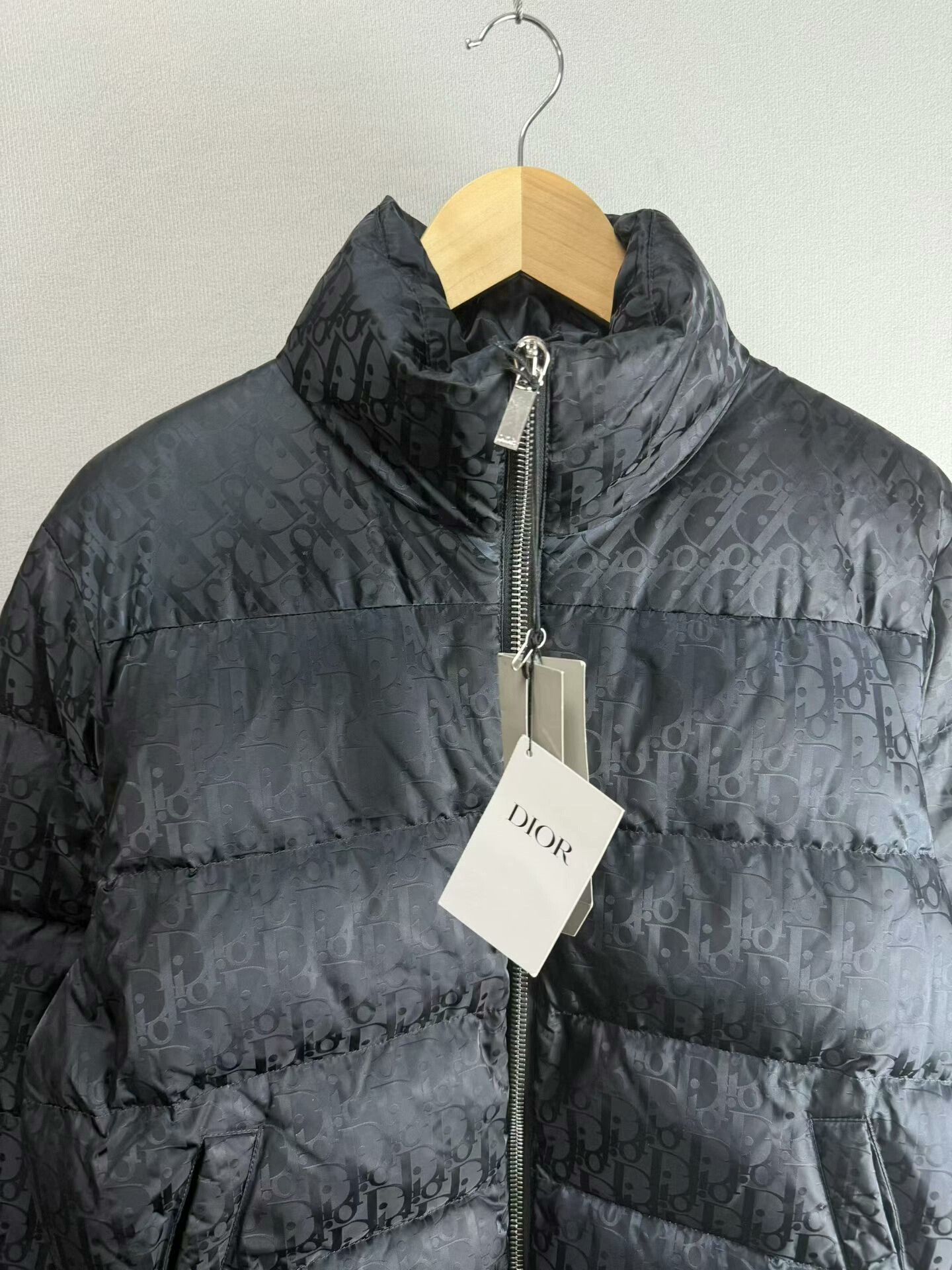 Dior dior black-blue logo zip puffer jacket Size US L / EU 52-54 / 3 - 2 Thumbnail