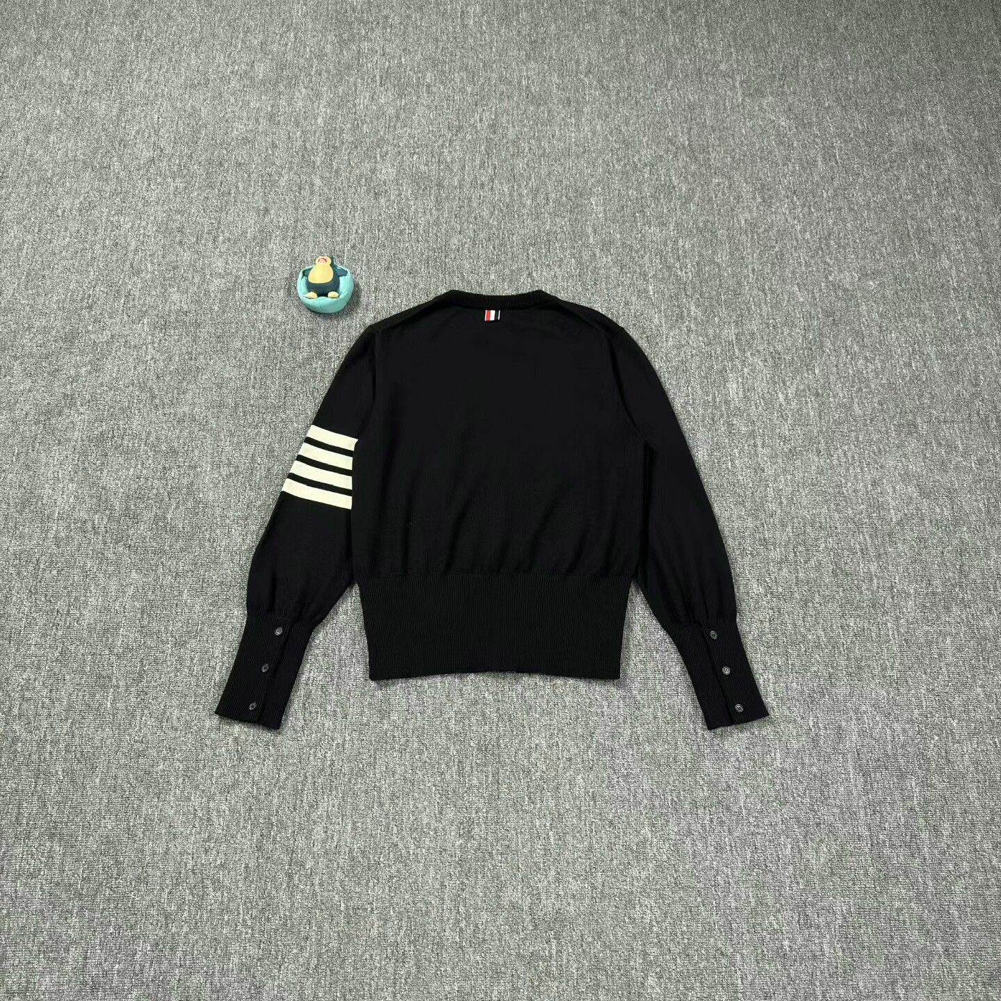Thom Browne thom browne black wool sweater with stripes Size US M / EU 48-50 / 2 - 2 Thumbnail