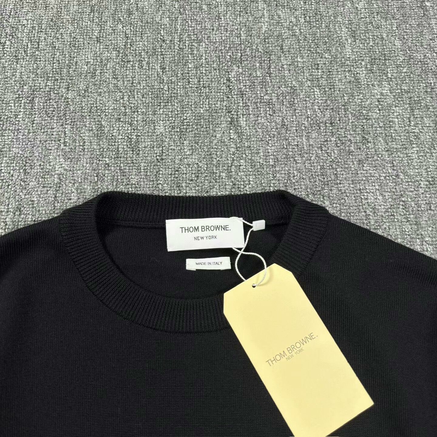 Thom Browne thom browne black wool sweater with stripes Size US M / EU 48-50 / 2 - 3 Thumbnail