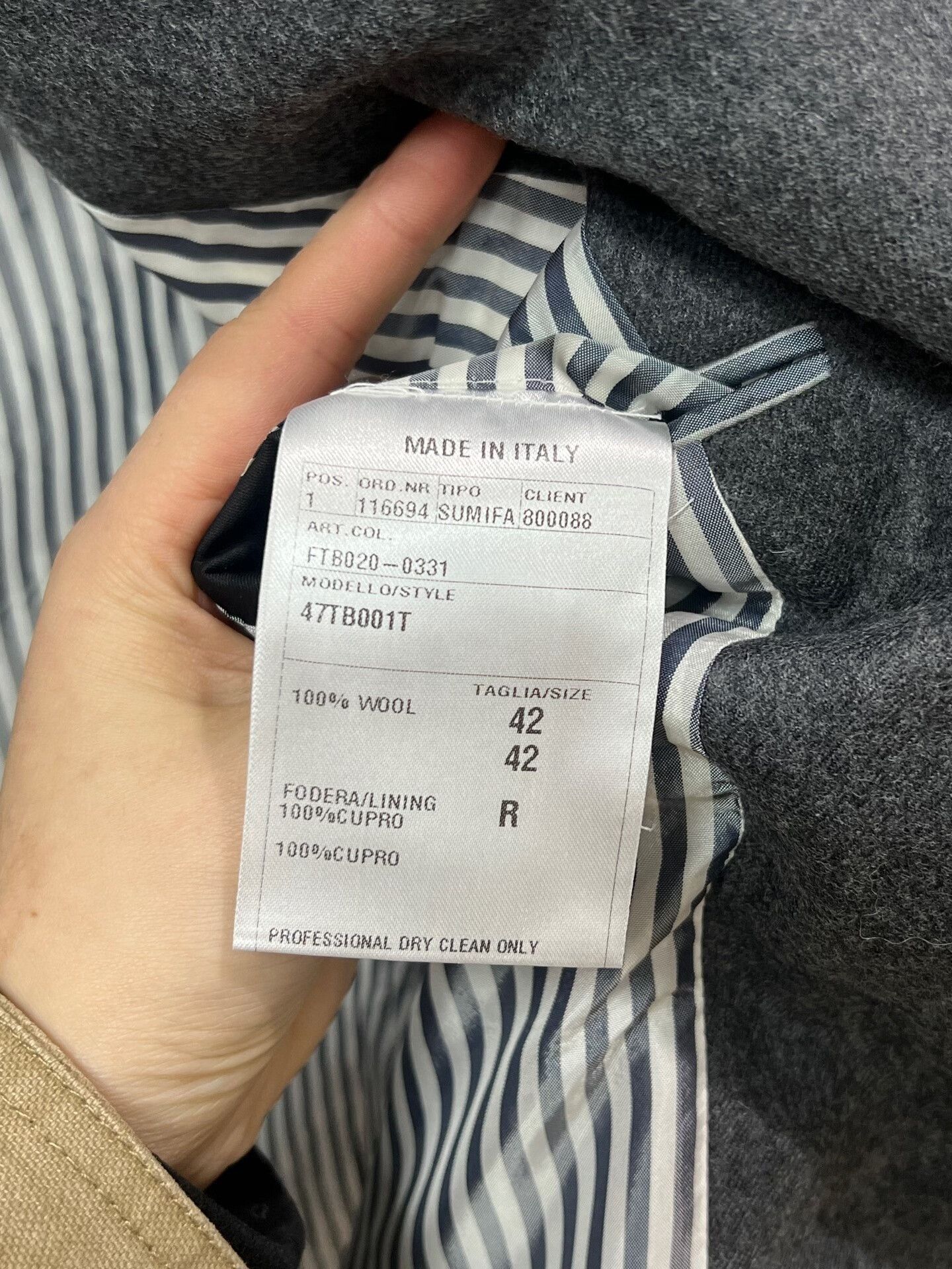 Thom Browne Thom Browne Wool Coat with Silver Anchor Buttons Size US M / EU 48-50 / 2 - 6 Thumbnail