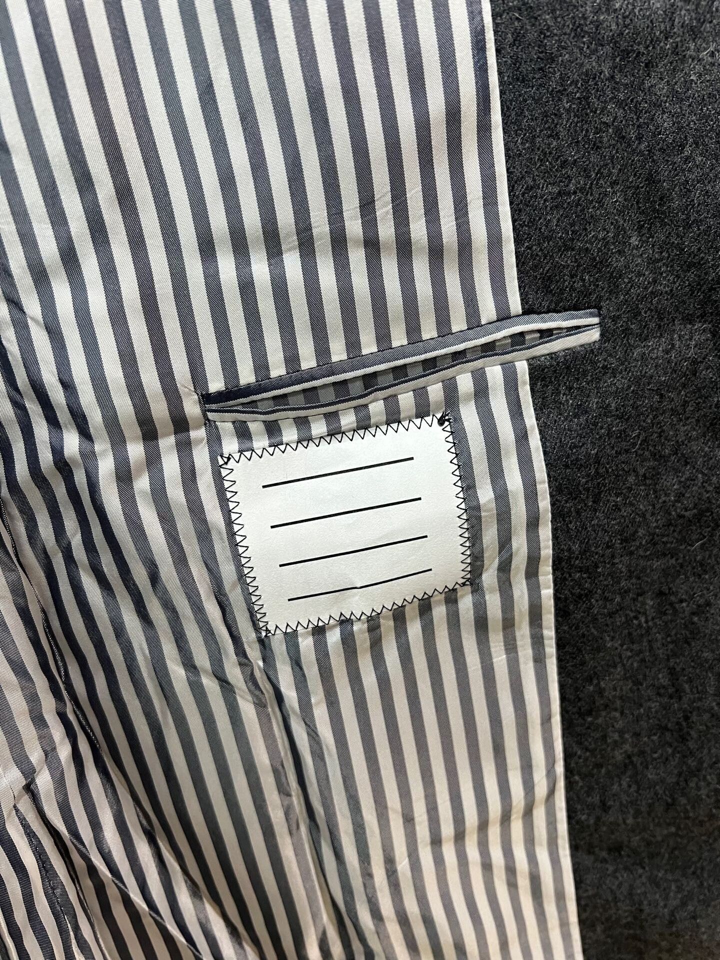 Thom Browne Thom Browne Wool Coat with Silver Anchor Buttons Size US M / EU 48-50 / 2 - 5 Thumbnail
