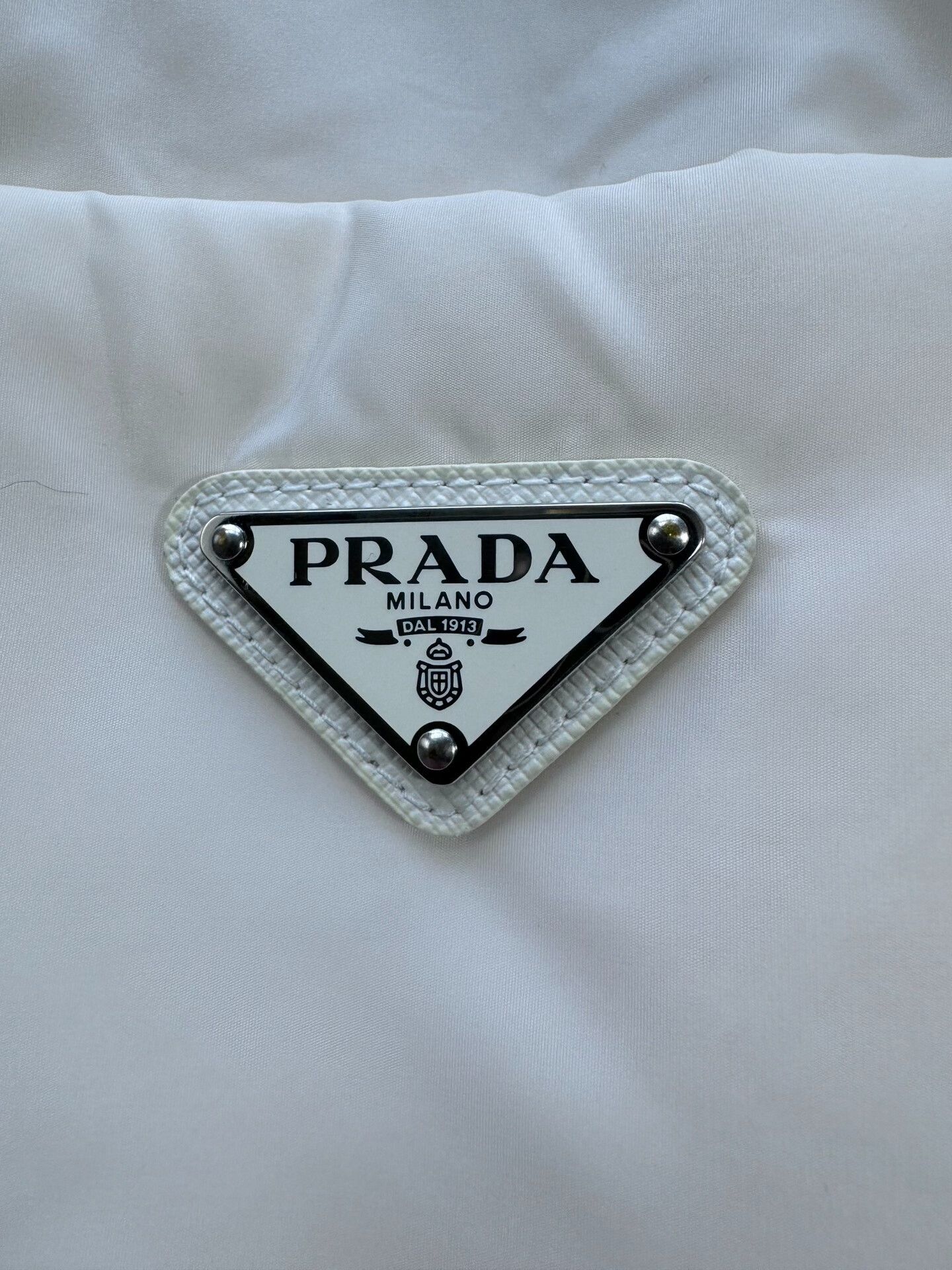 Prada Prada White Triangle Logo Nylon Jacket Size S / US 4 / IT 40 - 4 Thumbnail