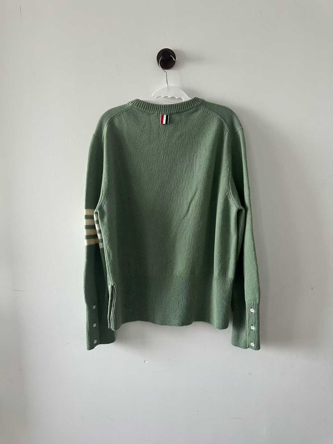 Thom Browne thom browne green wool sweater Size US L / EU 52-54 / 3 - 2 Thumbnail
