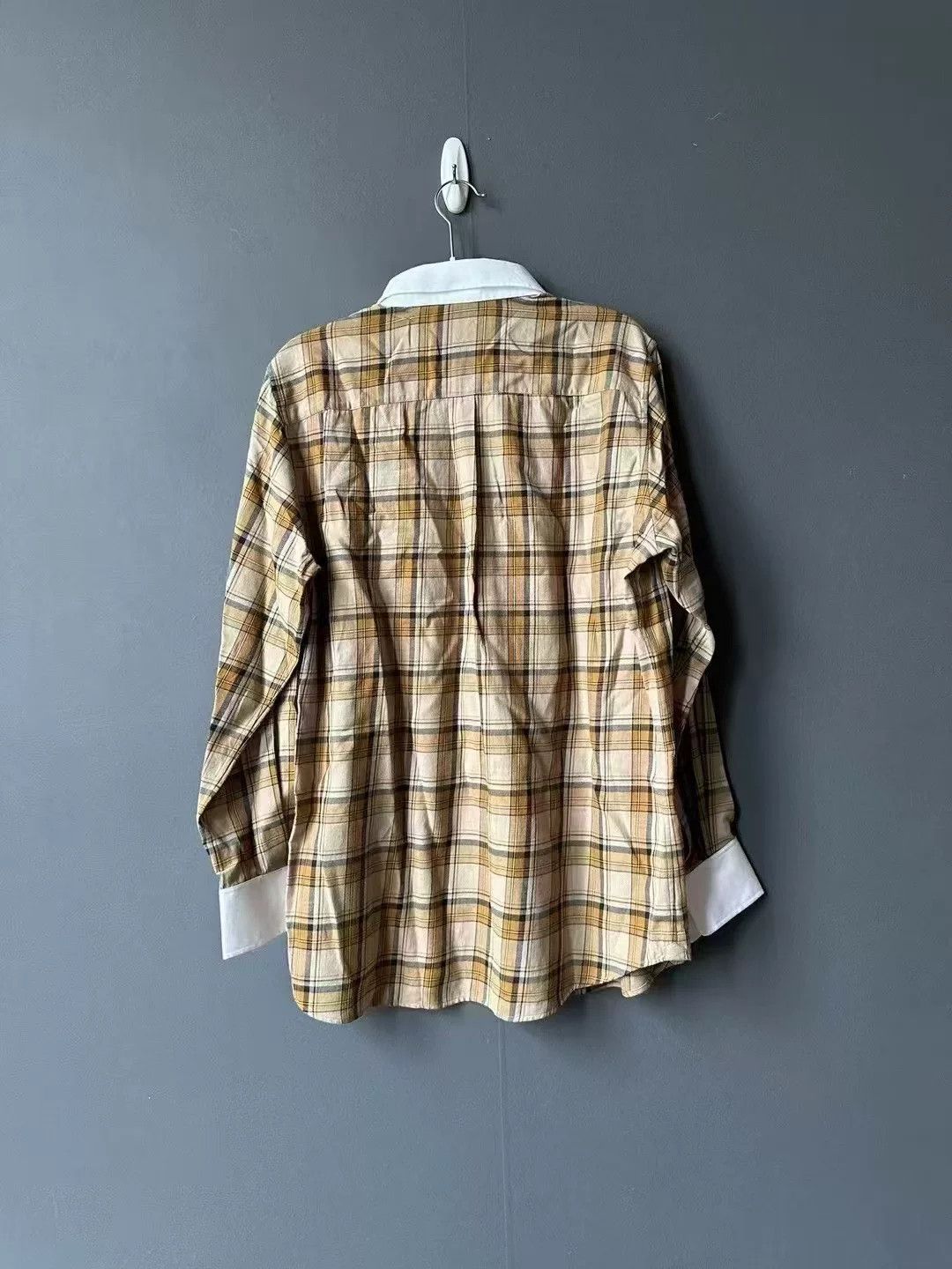 Celine celine yellow checkered shirt size 40 Size US L / EU 52-54 / 3 - 2 Thumbnail