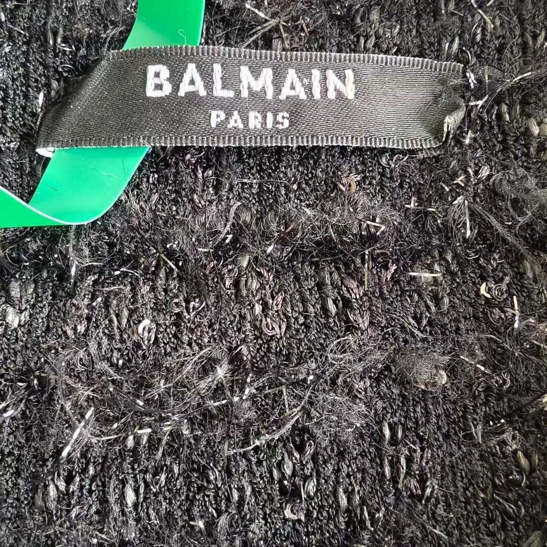 Balmain black woven Balmain jacket with gold buttons Size M / US 6-8 / IT 42-44 - 4 Thumbnail
