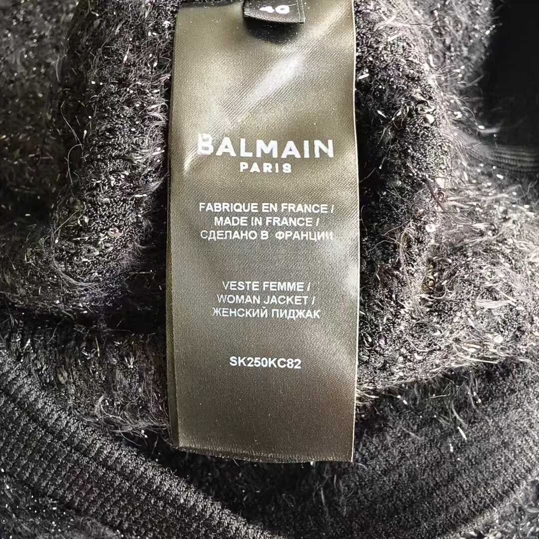 Balmain black woven Balmain jacket with gold buttons Size M / US 6-8 / IT 42-44 - 6 Thumbnail