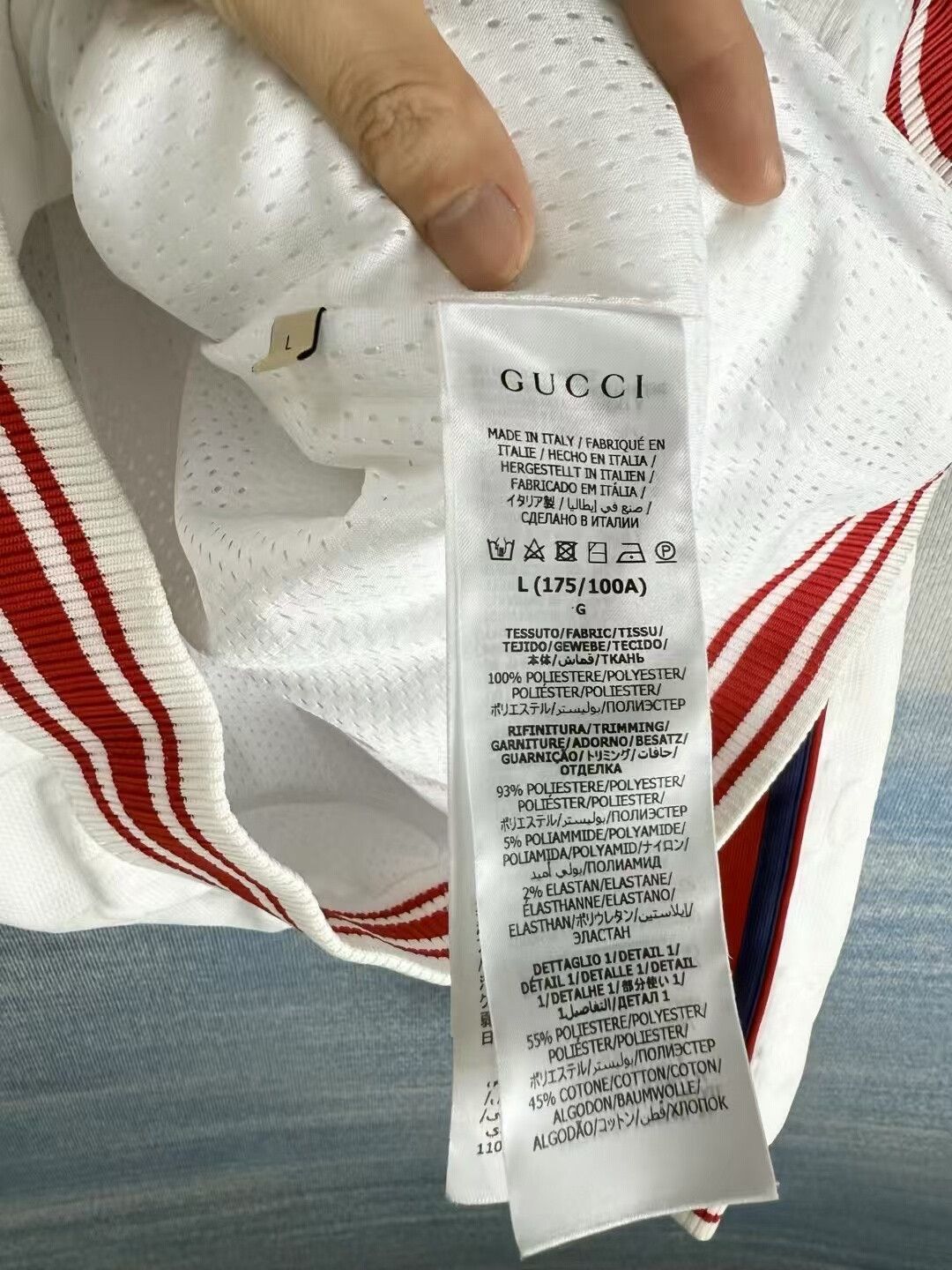 Gucci white striped knit hooded jacket Size US L / EU 52-54 / 3 - 4 Thumbnail