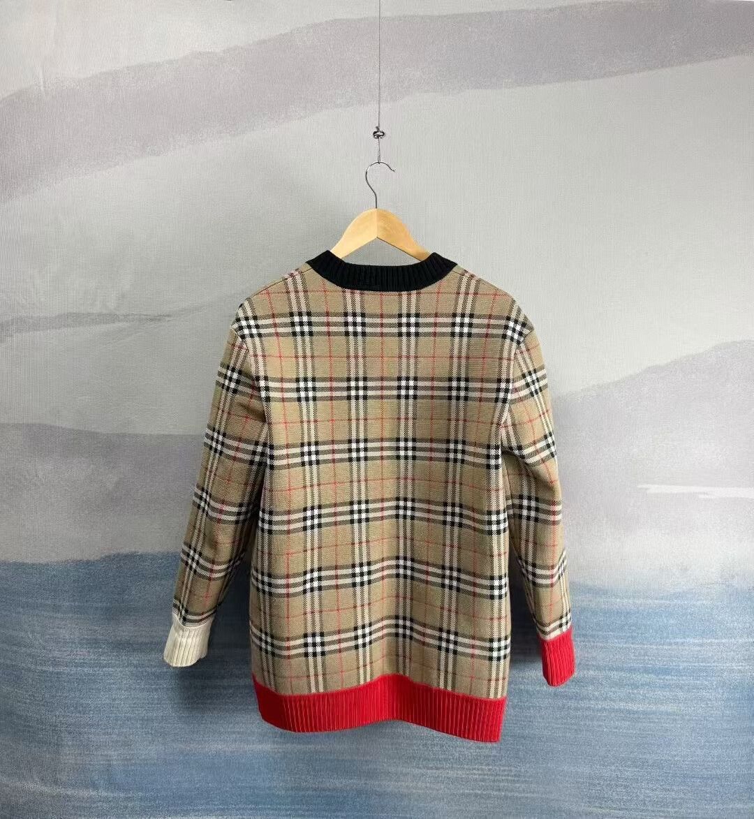 Burberry Burberry Color Blocked Wool Cardigan Size S / US 4 / IT 40 - 2 Thumbnail