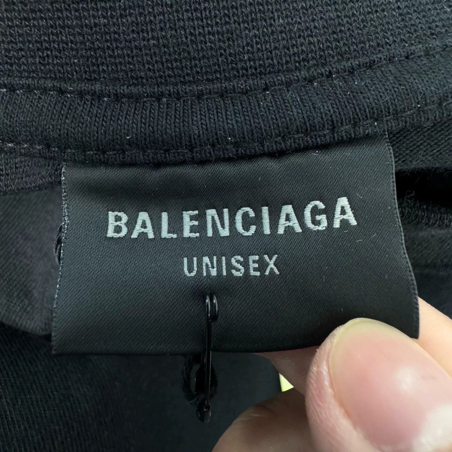 Balenciaga Balenciaga New Black Printed Short Sleeve Shirt Size US XS / EU 42 / 0 - 5 Thumbnail