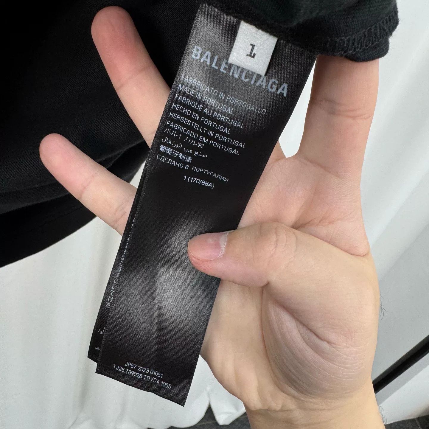 Balenciaga Balenciaga New Black Printed Short Sleeve Shirt Size US XS / EU 42 / 0 - 7 Thumbnail