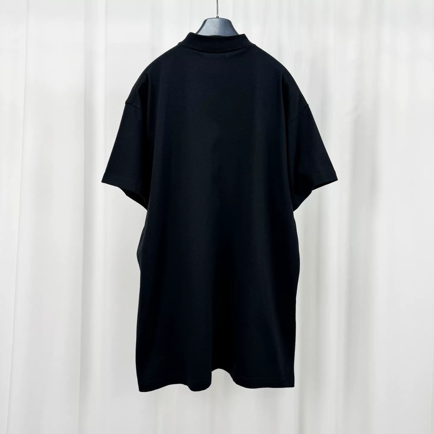 Balenciaga Balenciaga New Black Printed Short Sleeve Shirt Size US XS / EU 42 / 0 - 2 Thumbnail