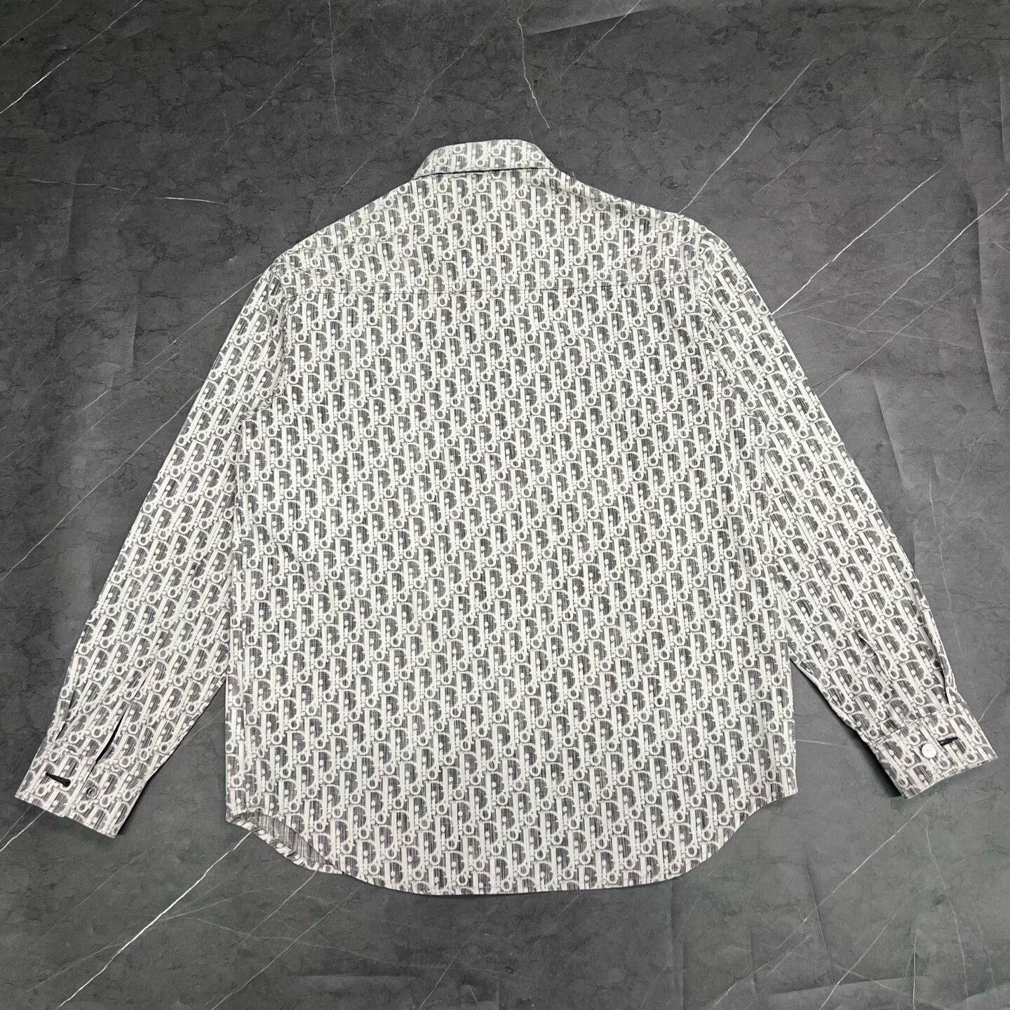 Dior dior gray logo denim shirt jacket Size US L / EU 52-54 / 3 - 2 Thumbnail