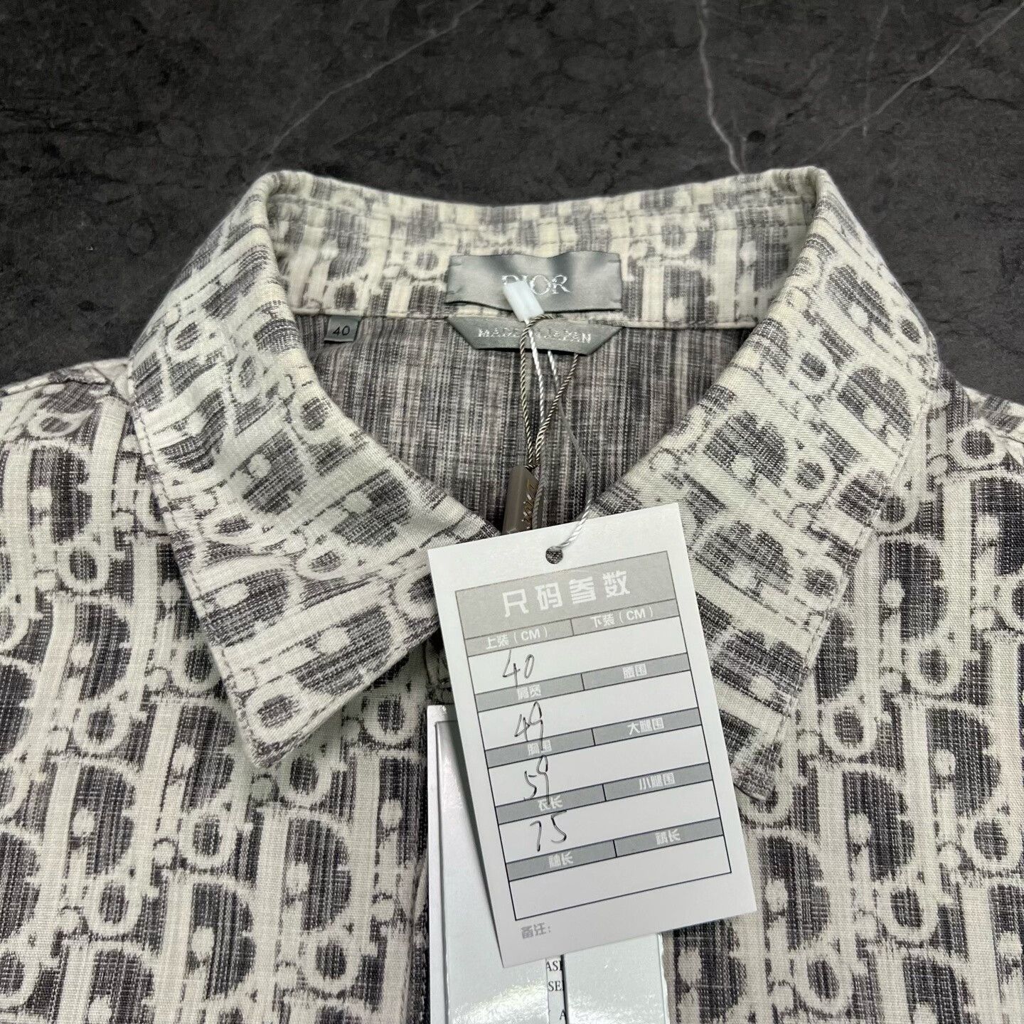 Dior dior gray logo denim shirt jacket Size US L / EU 52-54 / 3 - 4 Thumbnail