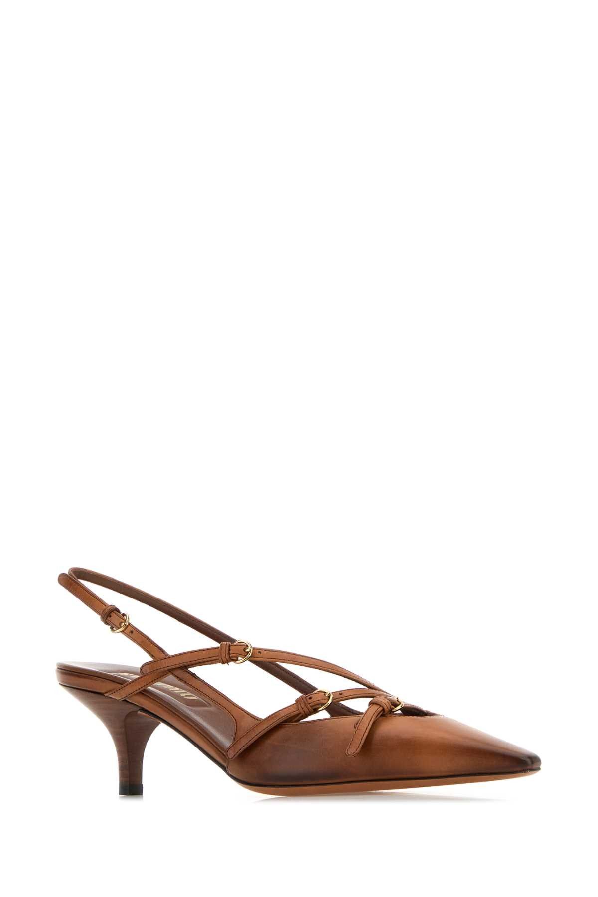 Miu Miu Camel Leather Pumps Size US 6 / IT 36 - 2 Thumbnail