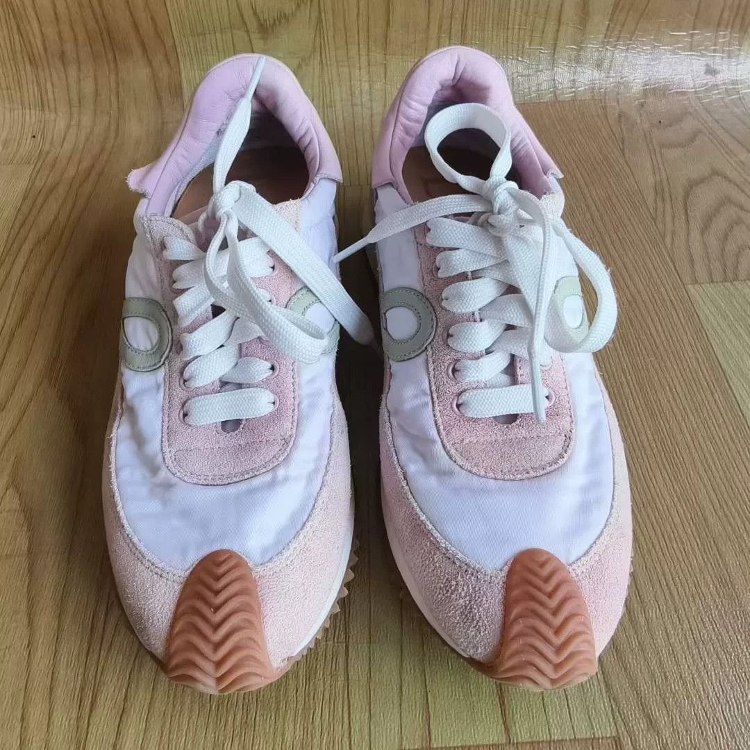 Loewe loewe flow runner pink lace-up sneakers Size US 6 / IT 36 - 4 Thumbnail