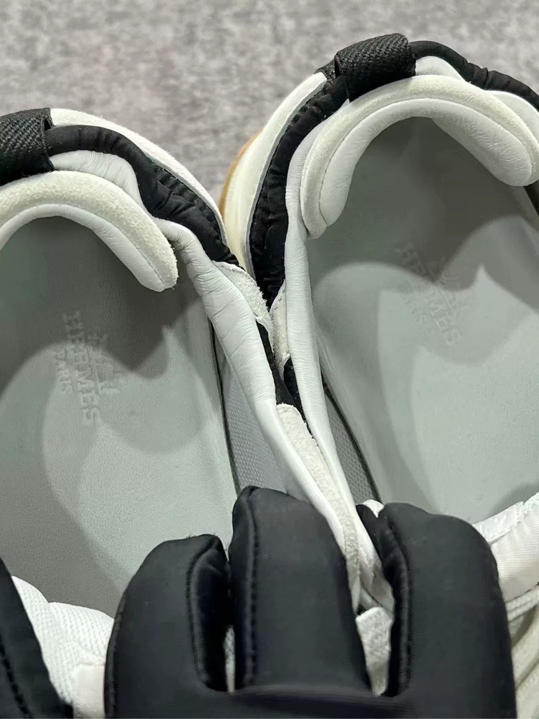Hermes Hermes Black and White Sneakers Size 41.5 Size US 8.5 / EU 41-42 - 4 Thumbnail
