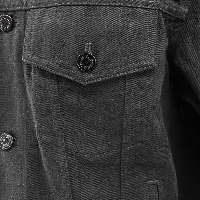 Louis Vuitton Louis Vuitton Louis Vuitton Monogram Cotton Denim Jacket Denim Outerwear DUTY FREE for USA Size ONE SIZE - 13 Thumbnail