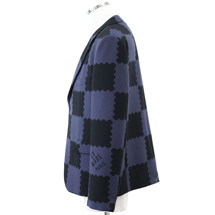 Louis Vuitton Louis Vuitton Louis Vuitton LV MADE PARIS Damier Wool Jacket Cotton Outerwear DUTY FREE for USA Size ONE SIZE - 4 Thumbnail
