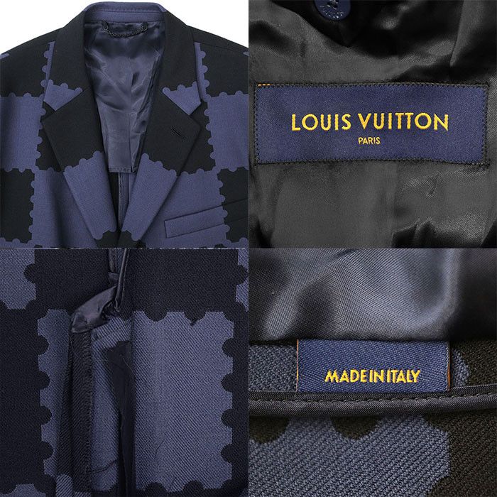 Louis Vuitton Louis Vuitton Louis Vuitton LV MADE PARIS Damier Wool Jacket Cotton Outerwear DUTY FREE for USA Size ONE SIZE - 9 Thumbnail