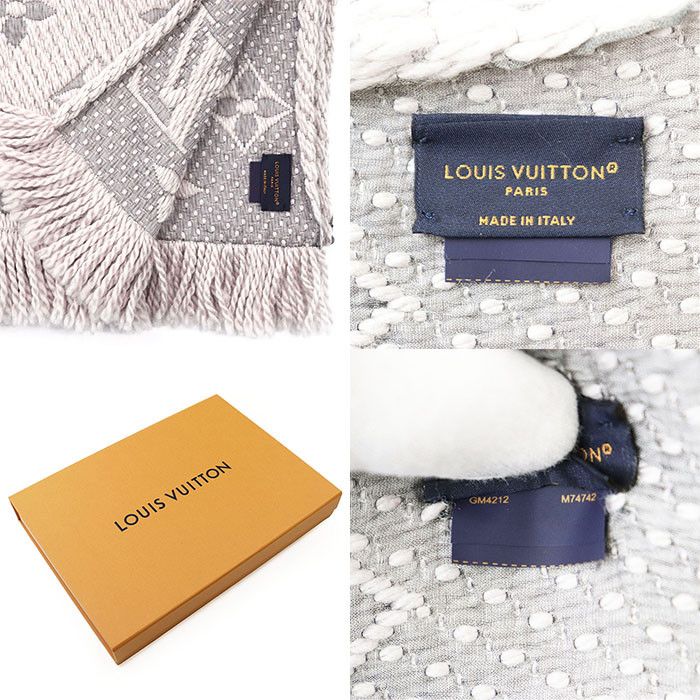 Louis Vuitton Louis Vuitton Louis Vuitton Echarpe Logomania Wool Silk Scarf Others Scarf M74742 DUTY FREE for USA Size ONE SIZE - 10 Thumbnail
