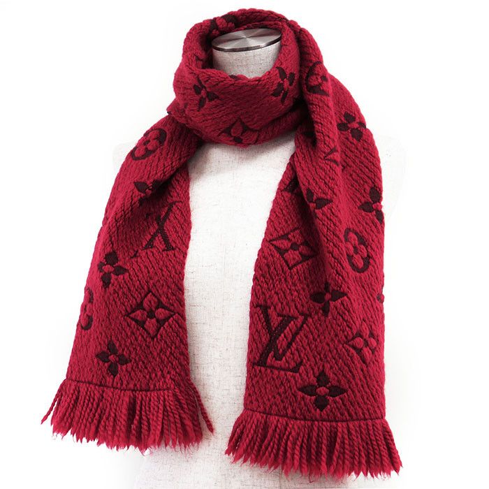 Louis Vuitton Louis Vuitton Louis Vuitton Echarpe Logomania Wool Silk Scarf Cotton Scarf M72432 DUTY FREE for USA Size ONE SIZE - 2 Thumbnail