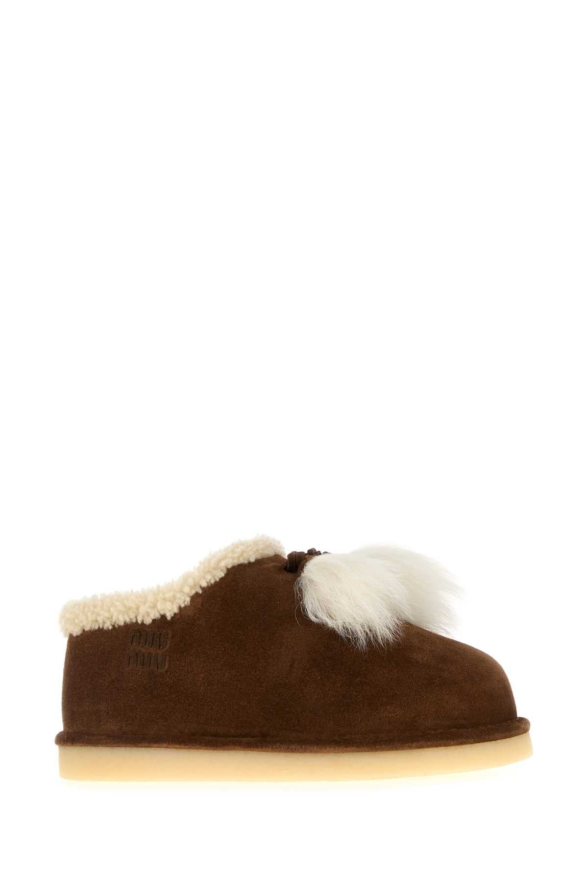 Miu Miu Brown Suede Ankle Boots Size US 11 / IT 41 - 2 Thumbnail