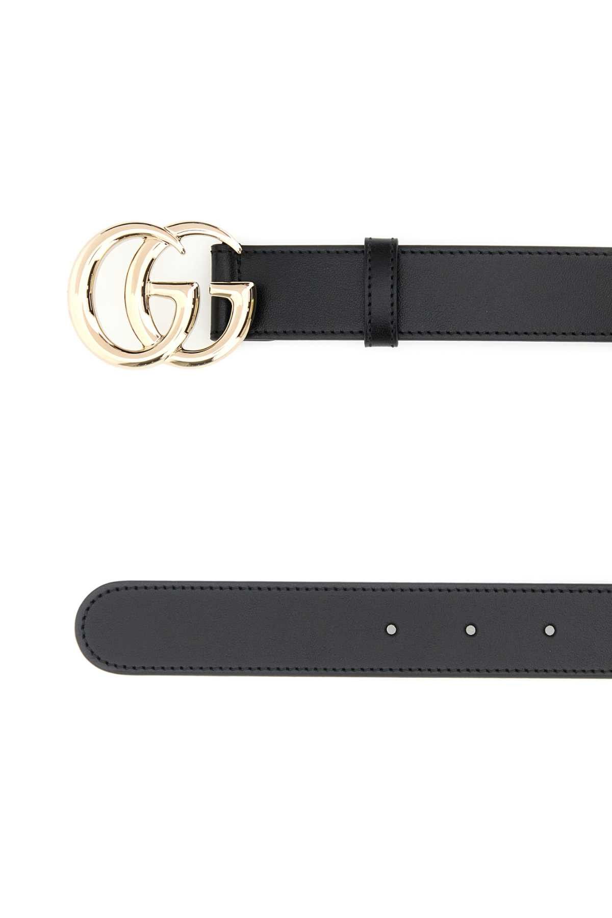 Gucci Black Leather Belt Size ONE SIZE - 2 Thumbnail