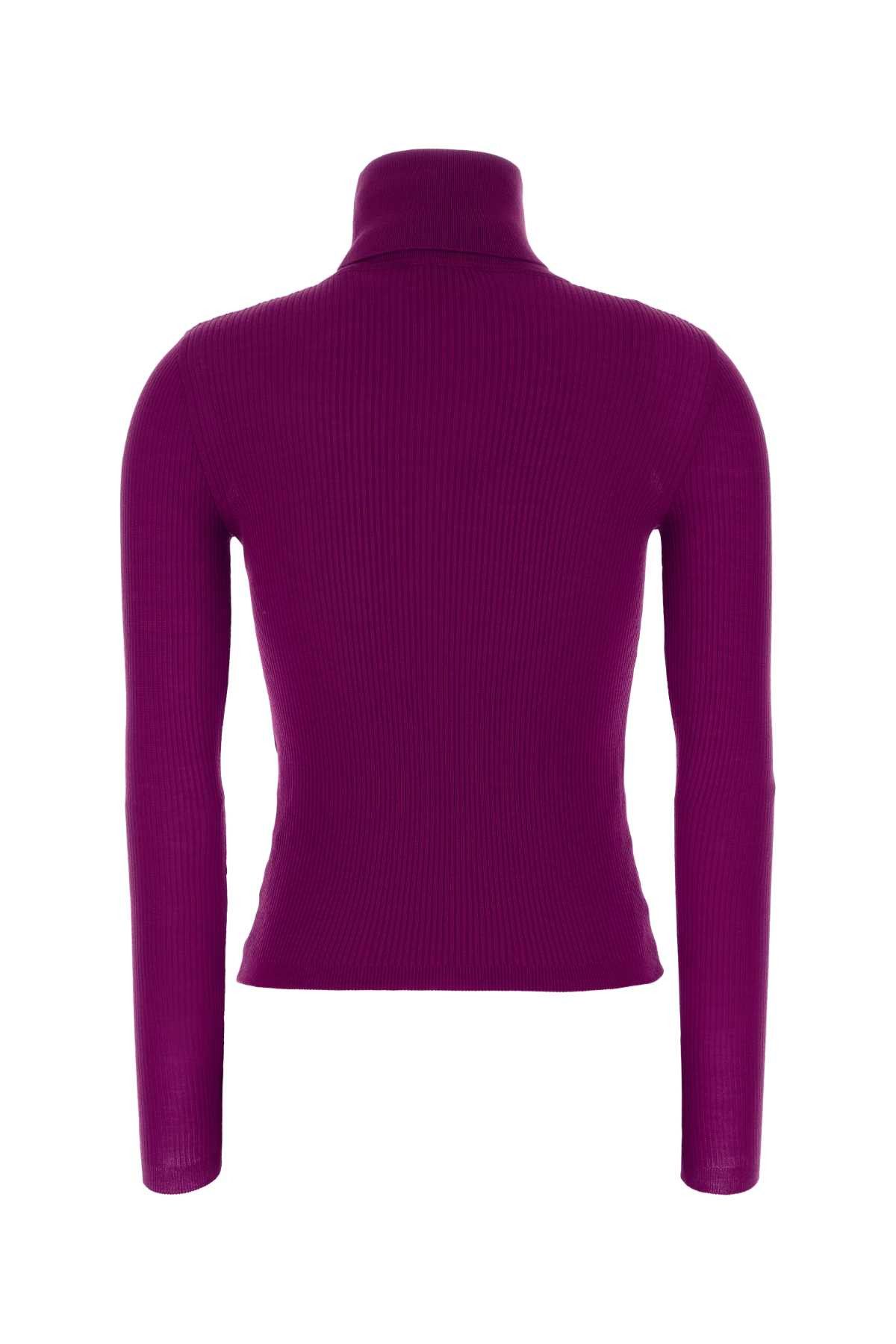 Saint Laurent Paris Purple Cashmere Blend Sweater Size S / US 4 / IT 40 - 2 Thumbnail