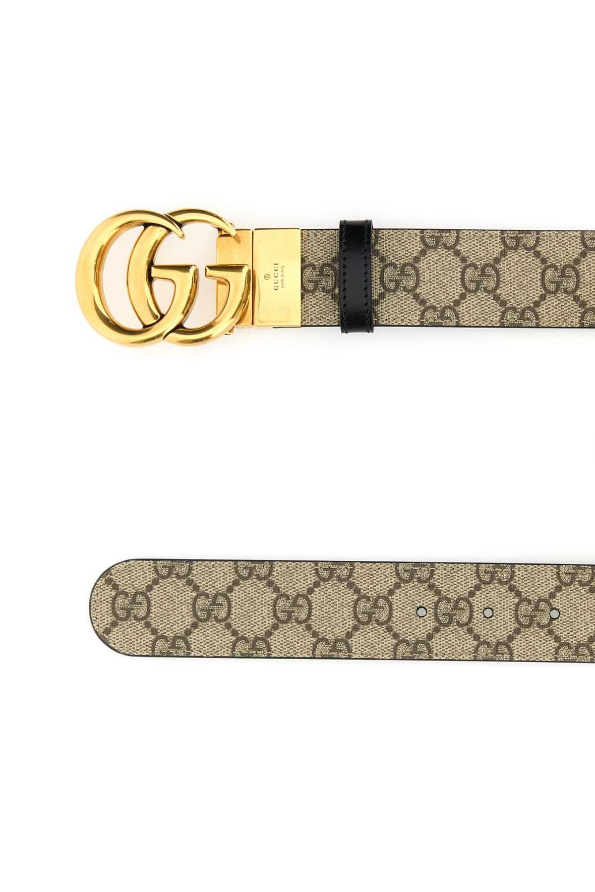 Gucci Gg Supreme Fabric Gg Marmont Reversible Belt Size ONE SIZE - 2 Thumbnail