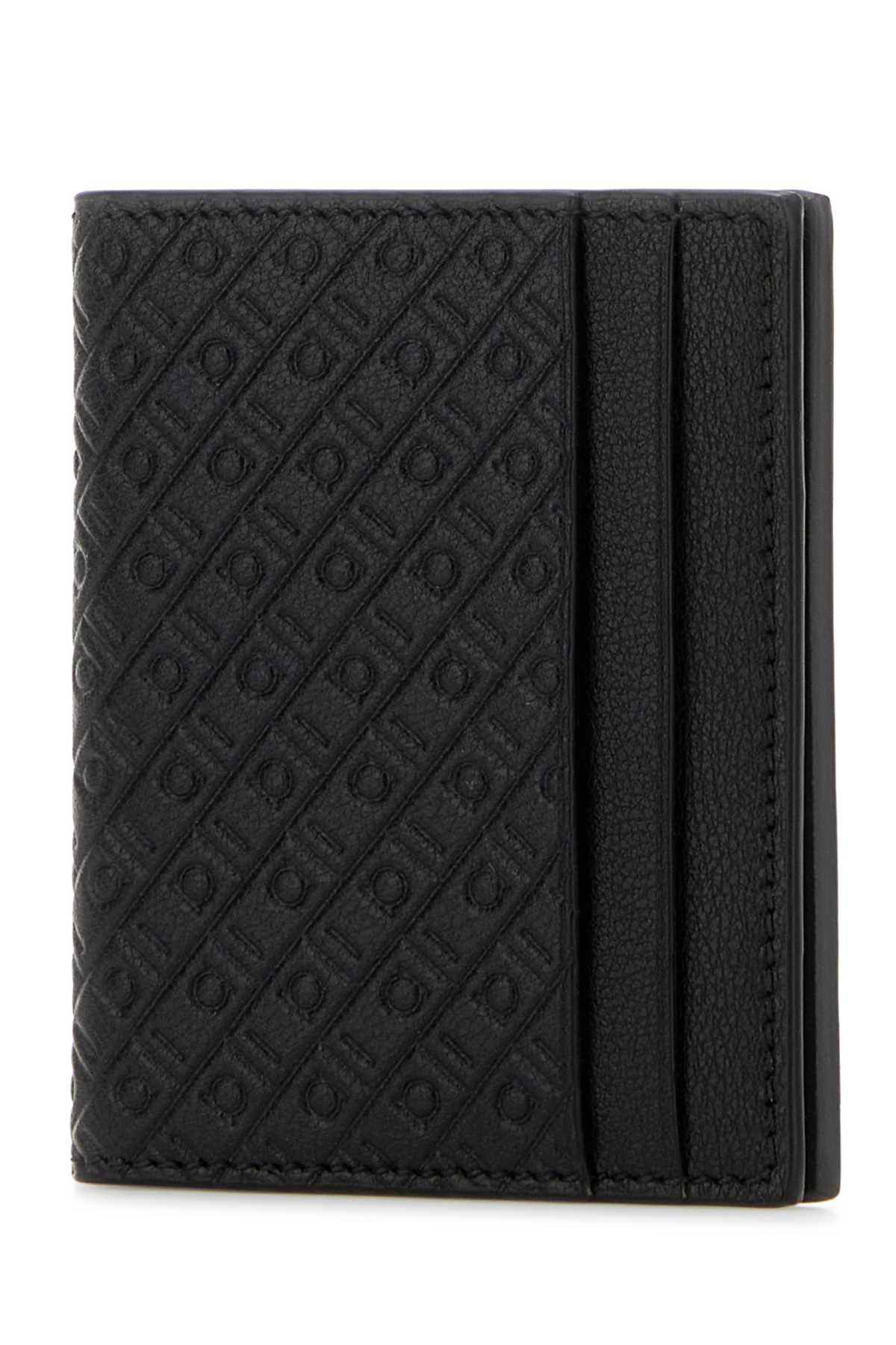 Salvatore Ferragamo Black Leather Card Holder Size ONE SIZE - 2 Thumbnail
