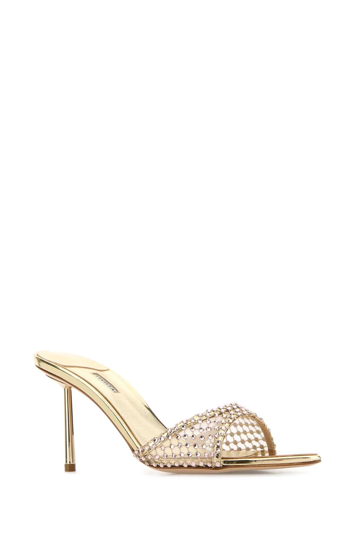 Le Silla Embellished Mesh Gilda Mules Size US 7 / IT 37 - 2 Thumbnail