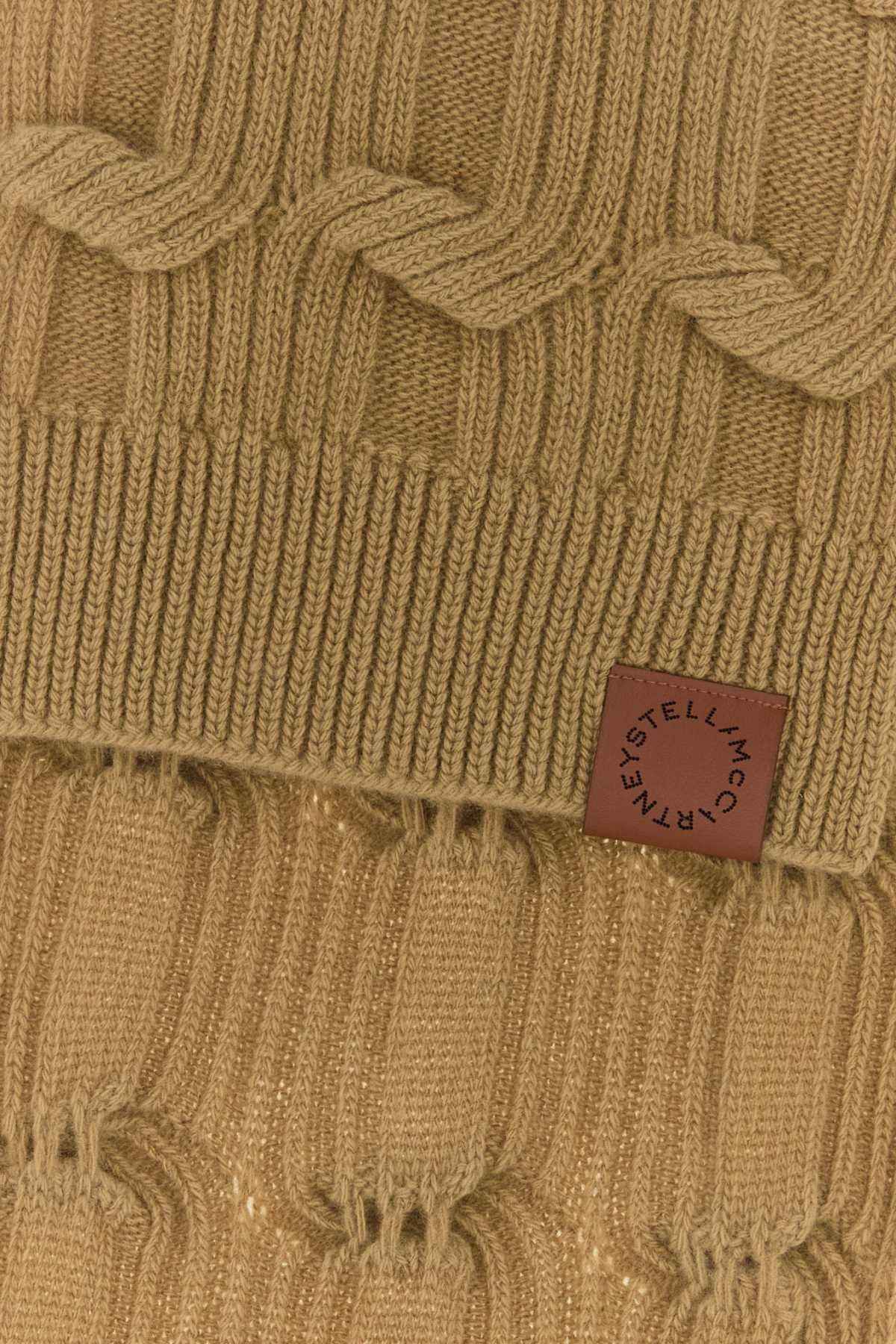 Stella McCartney Camel Wool Scarf Size ONE SIZE - 2 Thumbnail