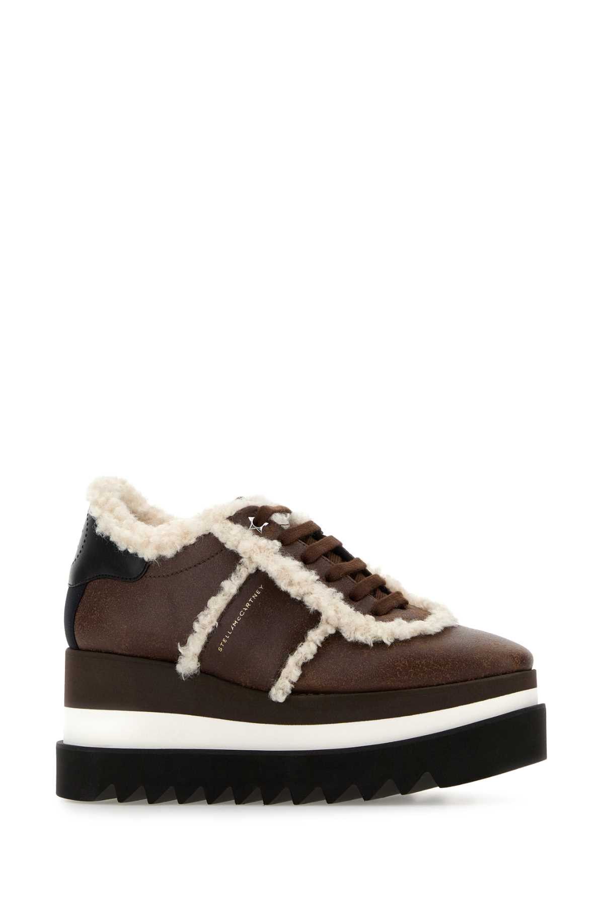 Stella McCartney Brown Alter Suede Sneak-Elys Sneakers Size US 8 / IT 38 - 2 Thumbnail