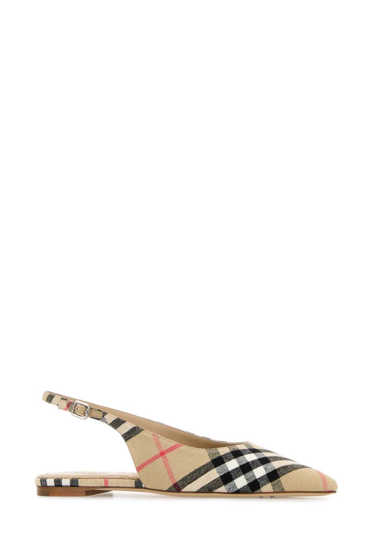 Burberry Embroidered Fabric Ballerinas Size US 6 / IT 36 - 2 Thumbnail