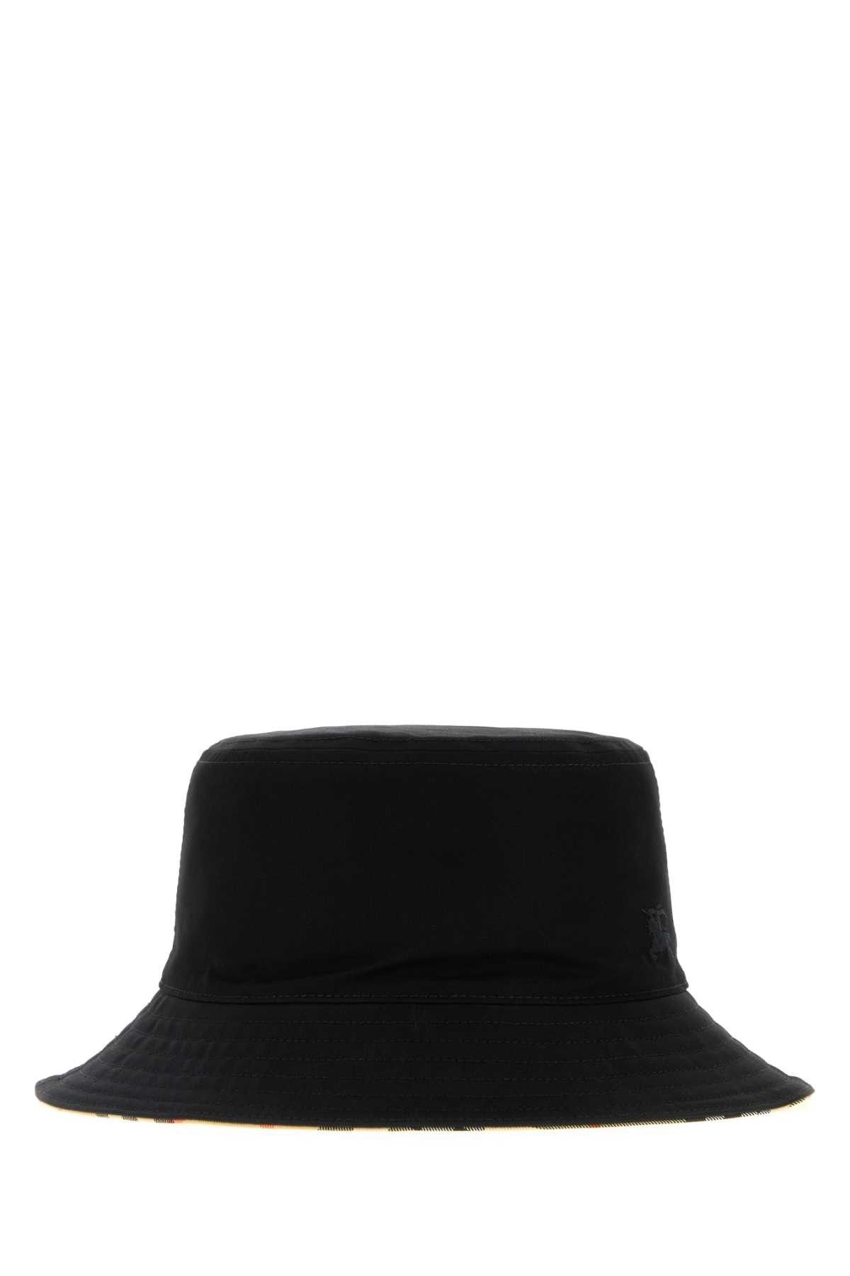 Burberry Black Gabardine Bucket Hat Size ONE SIZE - 2 Thumbnail