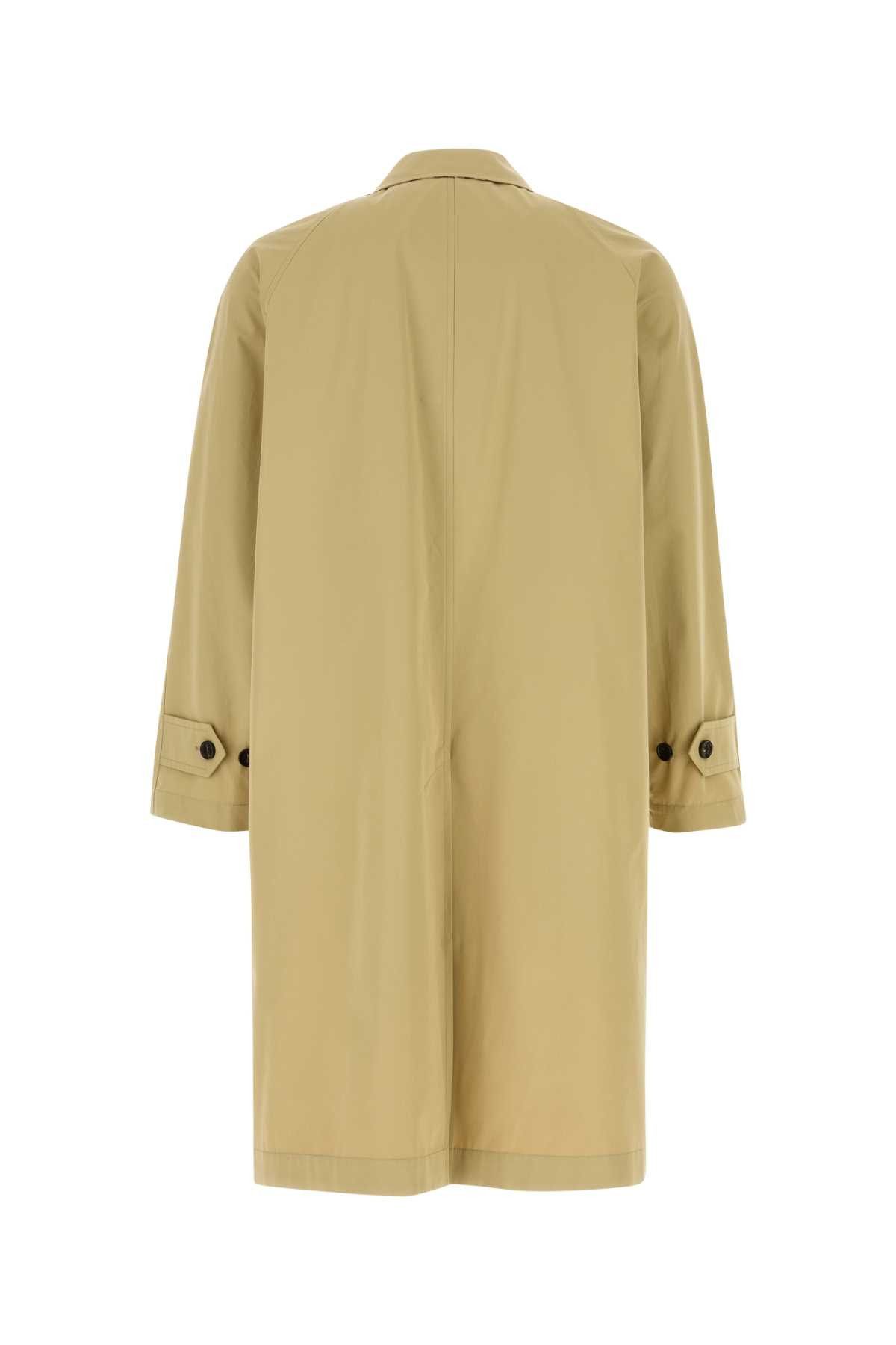 Burberry Beige Cotton Overcoat Size US XL / EU 56 / 4 - 2 Thumbnail