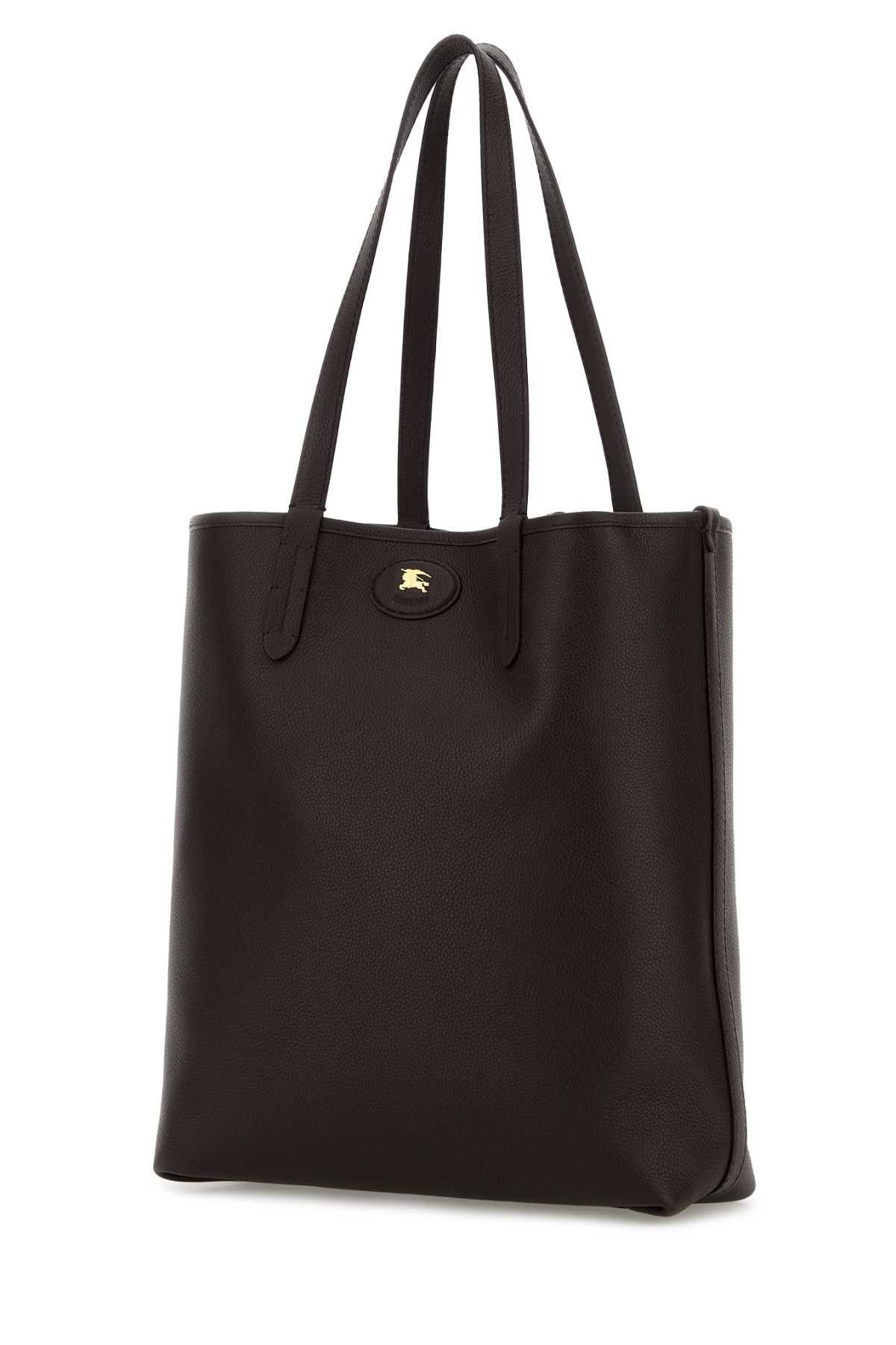 Burberry Dark Brown Leather Bloomsbury Shopping Bag Size ONE SIZE - 2 Thumbnail